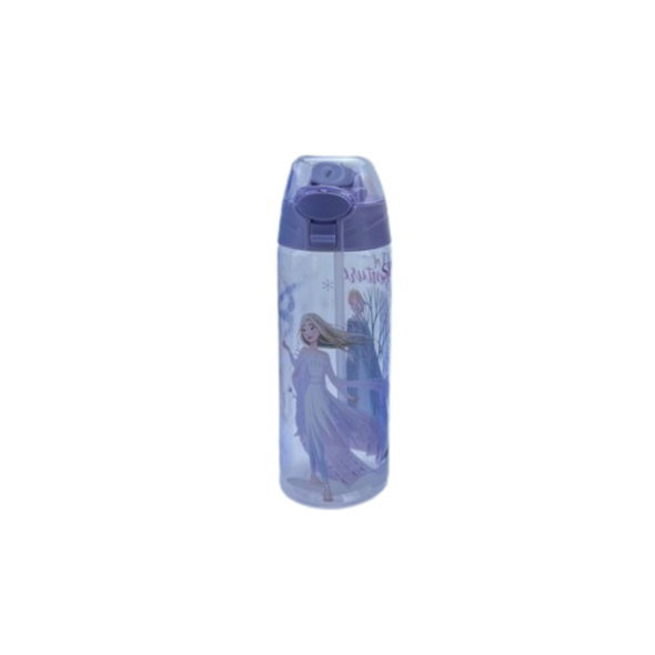 Kids Water Bottle with Straw Frozen Elsa Design Purple | LZ-23122-6-1