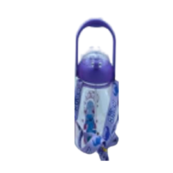 Kids Water Bottle with Strap Frozen Elsa Design Purple | LZ-23122-2