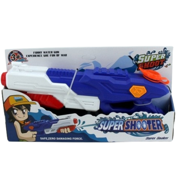 Super Shooter Water Gun Toy - Blue/White | 9882A
