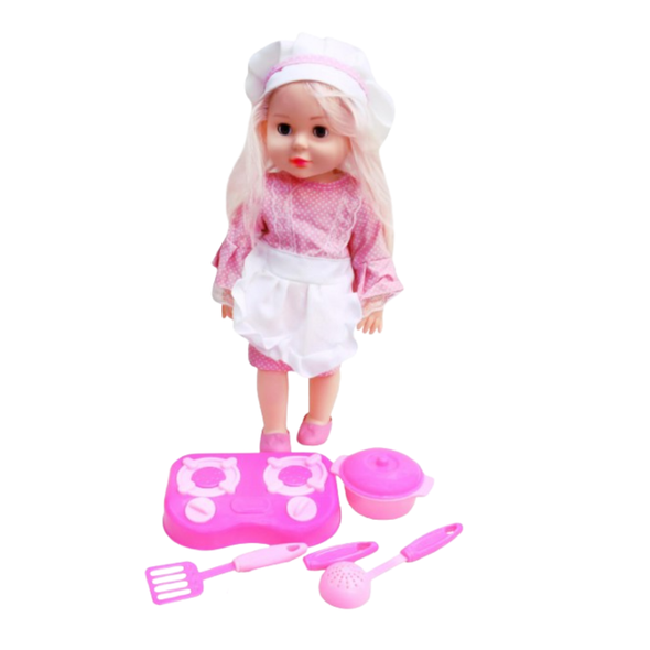 Chef Baby Doll Kitchen Playset with Cooking Accessories | GL100477