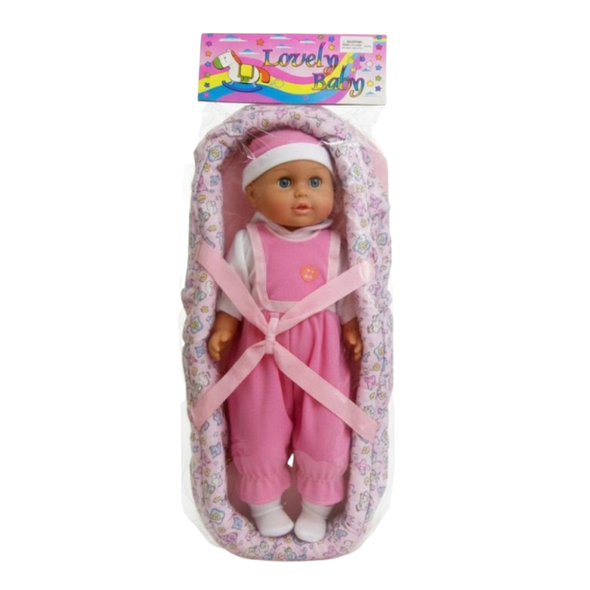 Lovely Baby Doll with Carry Nest – Pink Outfit Edition | 2005VP/B-2