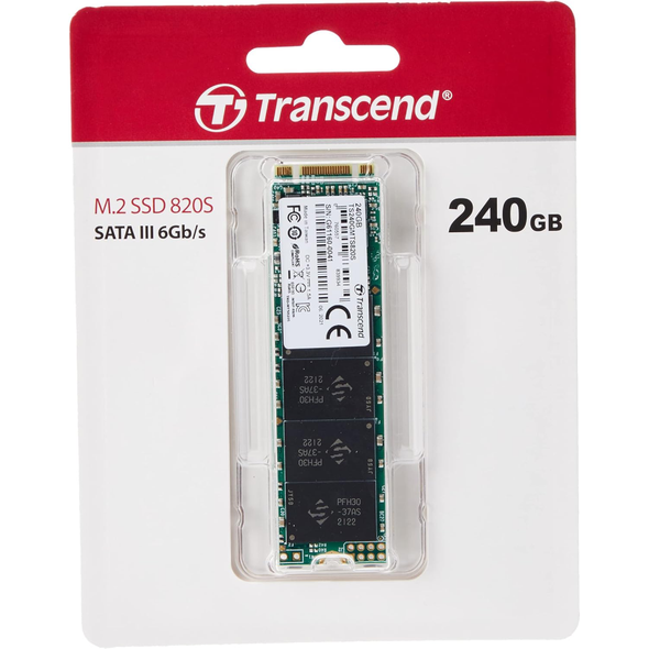 TRANSCEND 240GB M2 2280 SSD SATA3 B+M KEY TLC | TS240GMTS820S