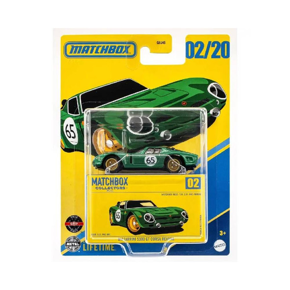 Matchbox Collectors Bizzarrini 5300 GT Corsa Revival 1:64 Die-Cast Model | MTMBGBJ48 02/20