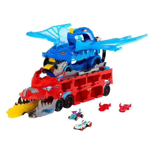 Hot Wheels City Ultimate Dragon Hauler Transporter Playset | MTHWJBM72