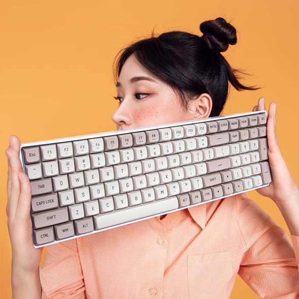 DarkFlash GD100 Mechanical keyboard - Milky & Brown | GD100