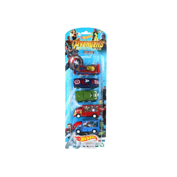 Avengers Mini Die-Cast Cars & Trucks Set – Superhero Vehicles Pack (5 PCS) | 3686-2