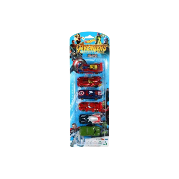 Avengers Mini Die-Cast Cars Set – Superhero Vehicles Pack (6 PCS) | 3686-6