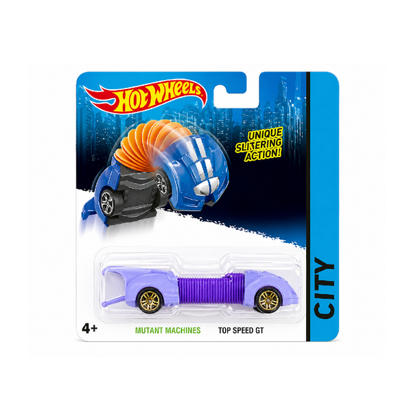 Hot Wheels HW City Mutant Machines Slider Car – Top Speed Purple Edition Transforming Vehicle | AFH-002