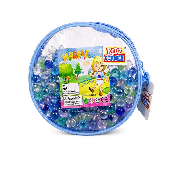Kids Marble Set in Carry Bag – Glass Marbles Play Kit (Assorted Colors) | 1693