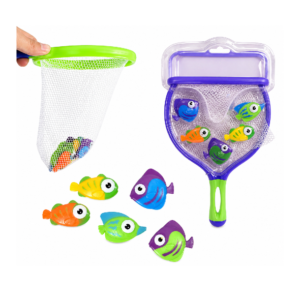 Kids Fishing Game Set – Aqua World Net & Floating Fish Toy | 2814-8