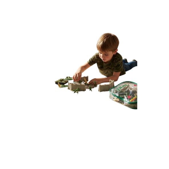 Army Play Set in Carry Bag – Soldiers, Accessories & Military Gear | 9908AB