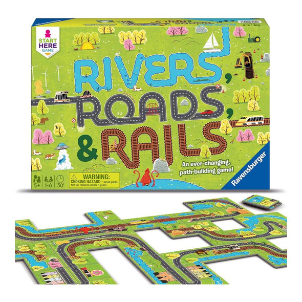 Ravensburger Rivers, Roads & Rails Matching Game | RV22053-3