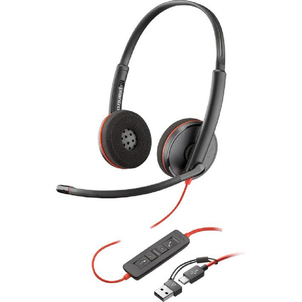 Poly Blackwire 3210 USB-C/A Headset - Black