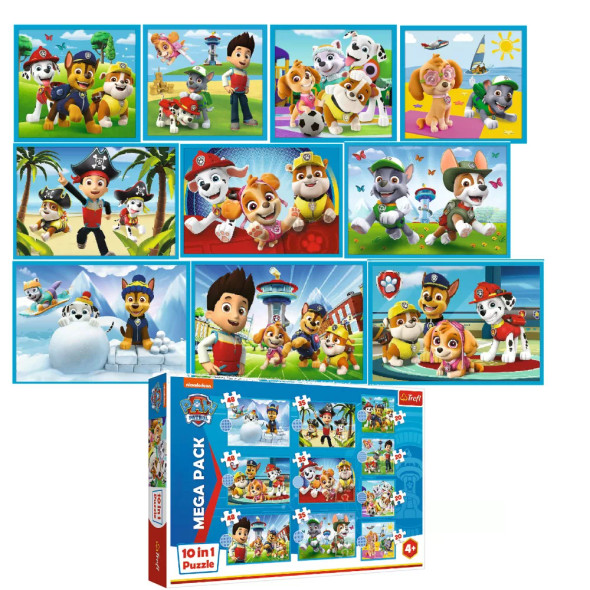 Trefl 10-in-1 Reliable Paw Team Puzzle 6PCS | 96001