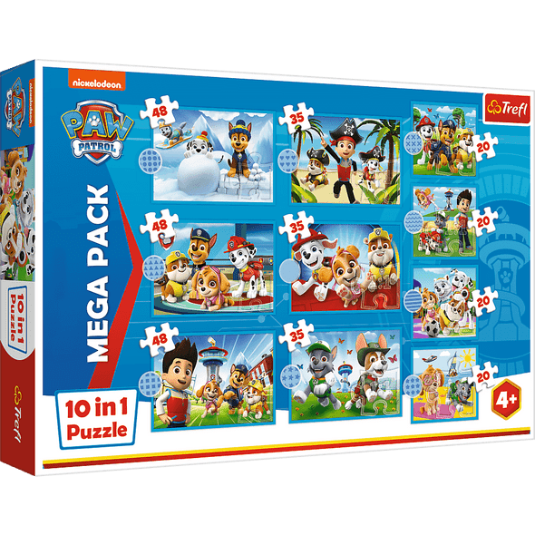 Trefl 10-in-1 Reliable Paw Team Puzzle 6PCS | 96001