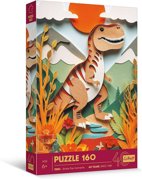 Trefl 160-Piece 40th Anniversary Dinosaur Puzzle | 40049
