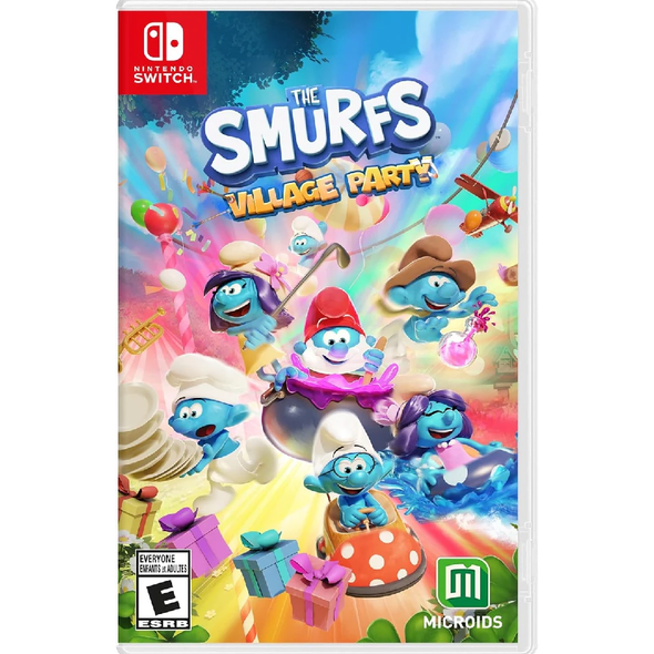 The Smurfs Village Party Nintendo Switch party adventure game cover
