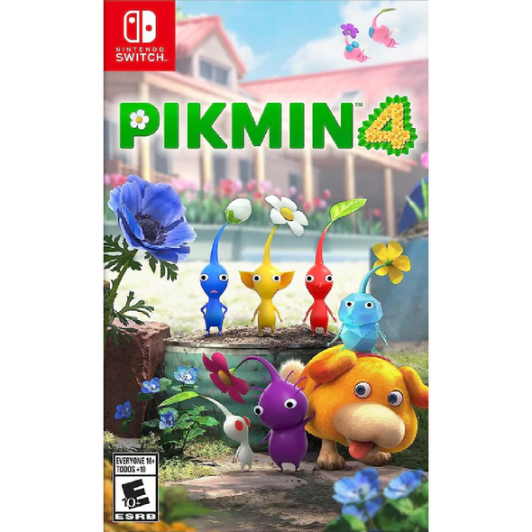 Pikmin 4 Nintendo Switch strategy adventure game cover