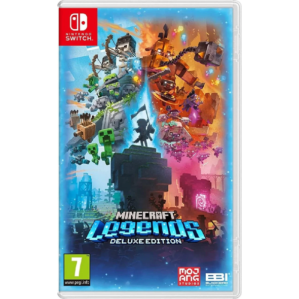 Minecraft Legends Deluxe Edition Nintendo Switch action strategy game cover