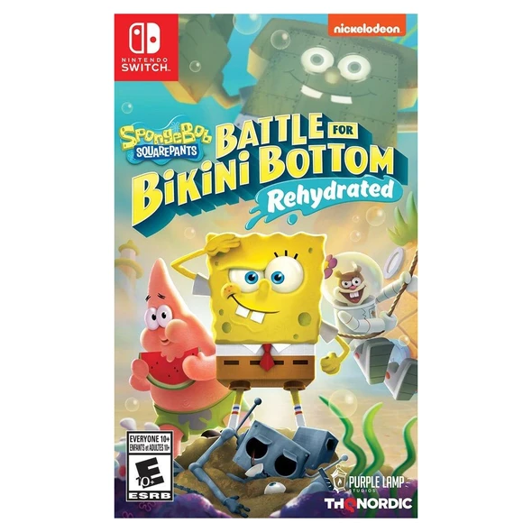 SpongeBob SquarePants Battle for Bikini Bottom Rehydrated Nintendo Switch platform adventure game cover
