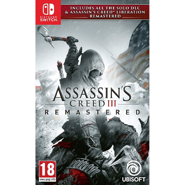 Assassin's Creed III Remastered Nintendo Switch action adventure game cover