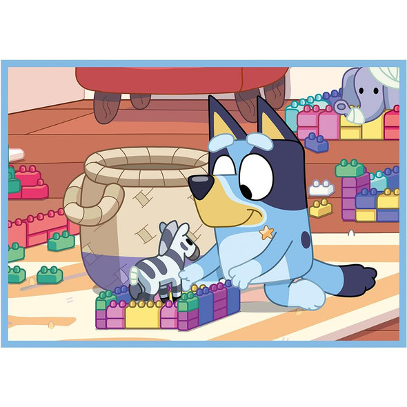 Trefl 4‑in‑1 “Bluey & His World” Puzzle | 34637