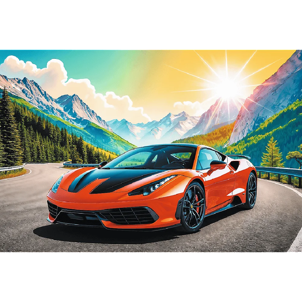 Trefl A Race Against Time 16490 100-piece vehicle racing jigsaw puzzle