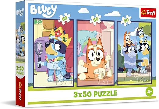 Trefl 3×50 “The Bluey Family” Puzzle Set | 34890