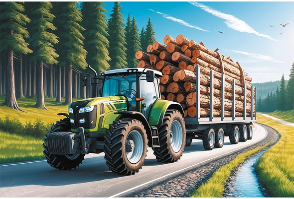 Trefl “Forestry Tractor” Puzzle (100pcs) | 16493