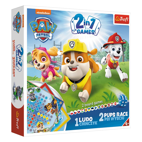 Trefl Paw Patrol 01896 multicolor 2-in-1 board game for kids