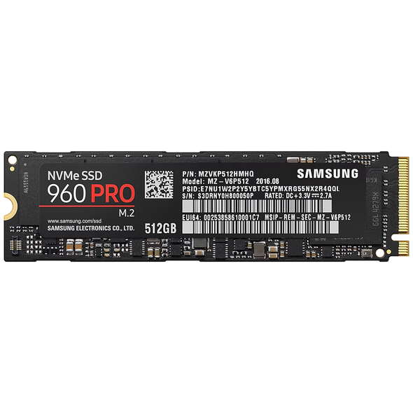 Samsung 960 PRO NVMe M.2 512GB SSD without box