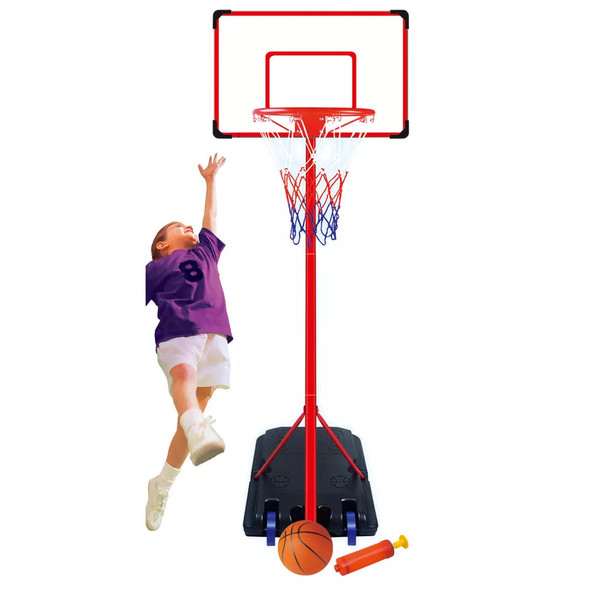 Kids Basketball Hoop Stand Set with Ball & Pump - 216cm | 20881J
