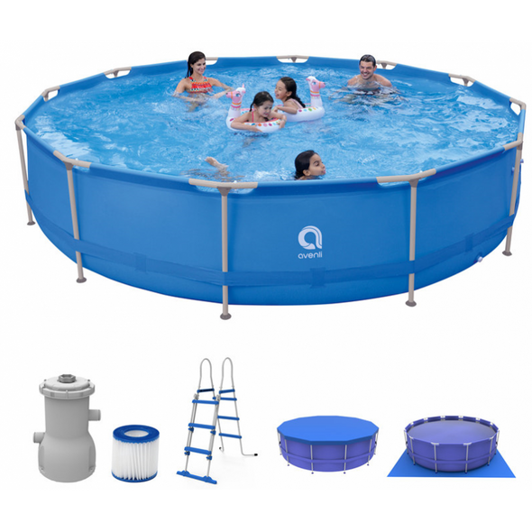 Jilong Avenli Frame Plus Round Pool Set with Filter Pump & Ladder - 450×122cm | 17802EU