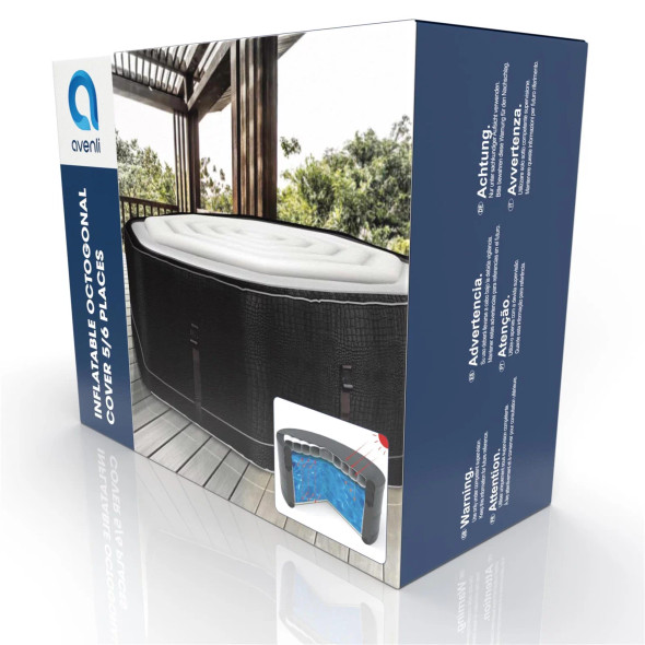 Jilong Avenli Inflatable Octagonal Spa Cover - 165cm | 17556
