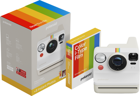 POLAROID Now+ Gen 3 White +  Color Film Bundle (8 photos) | POLLSNOW+GEN3BUNDLEWHITE