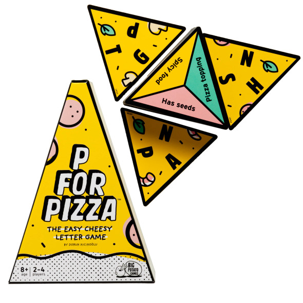 P for Pizza Triangle Family Word Game