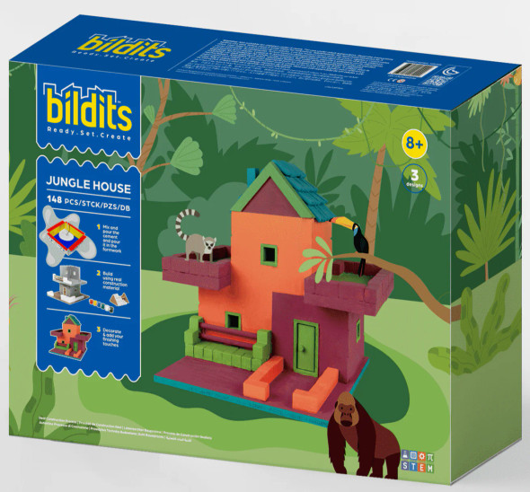 Bildits Jungle House DIY Construction Kit - 148 Pieces
