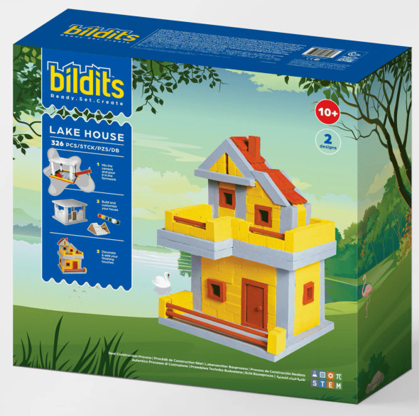 Bildits Lake House DIY Construction Kit - 326 Pieces