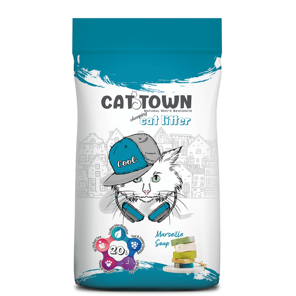 Cat Town Cat Litter 20L Marseille Soap scented cat litter
