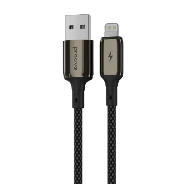 Proove Dense Metal USB-A to Lightning Cable 2.4A 1m - Black | CCDM20001101