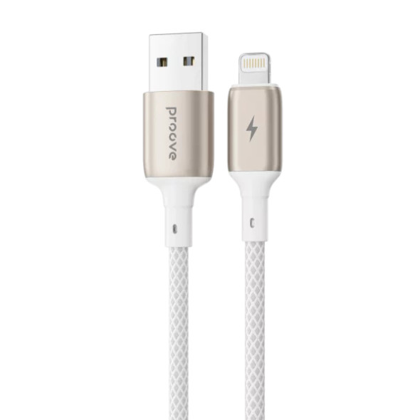 Proove Dense Metal USB-A to Lightning Cable 2.4A 1m - White | CCDM20001102