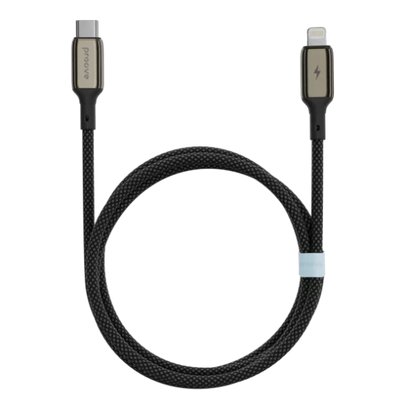 Proove Dense Metal Type-C to Lightning Cable 27W 1m - Black | CCDM27002101