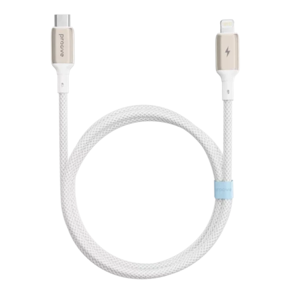 Proove Dense Metal Type-C to Lightning Cable 27W 1m - White | CCDM27002102