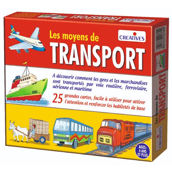 Creatives Les Moyens de Transport 24-piece French educational game 1190