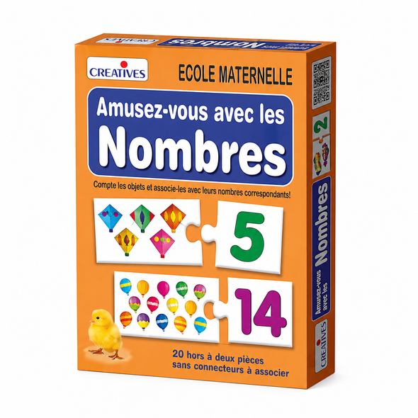 Creatives Amusez-Vous avec les Nombres French number learning game 1196