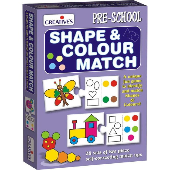 Creatives Formes Et Couleurs À Associer French shapes and colors learning game 1197