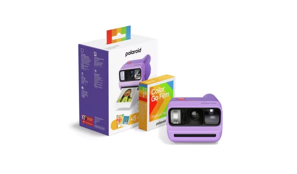 Polaroid Go Gen 3 Purple + Color Film Bundle (8 Photos) | POLLSGOGEN3BUNDLEPUR