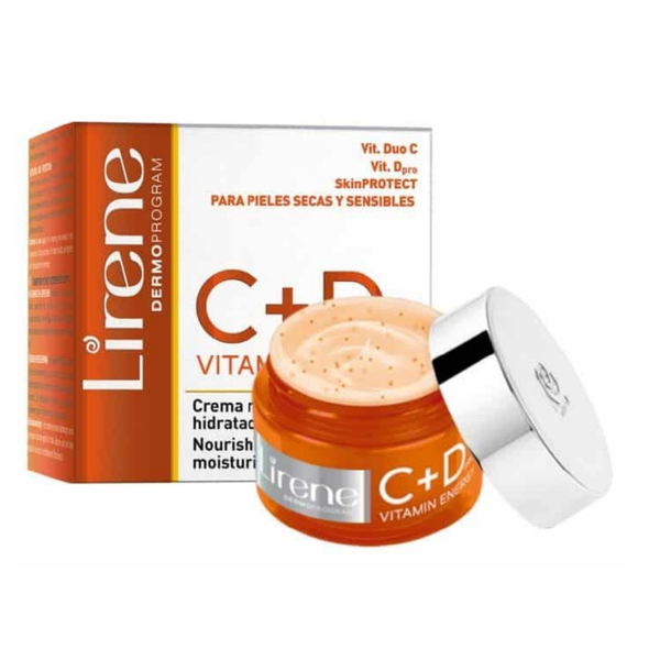 Lirene 30+ Deep Moisturizing Cream Vitamin C+D For Dry To Sensitive Skin - 50ml