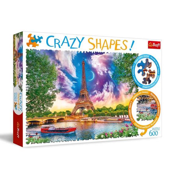 Trefl Crazy Shapes Sky Over Paris Puzzle 600 Pieces | 11115