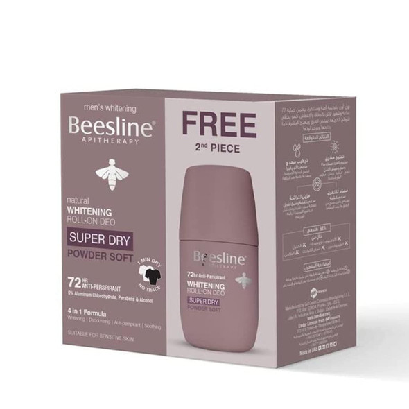 Beesline Coffret Whitening Roll-On Deo Super Dry Powder Soft 1+1